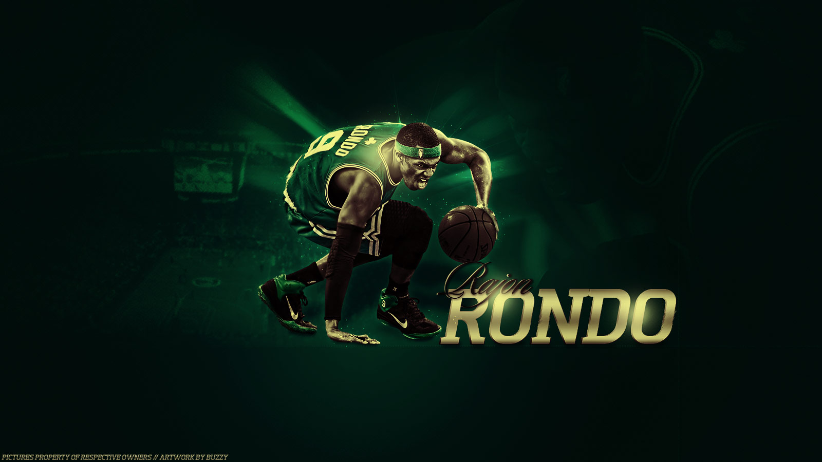 rajon rondo wallpaper,graphic design,font,pc game,digital compositing,logo