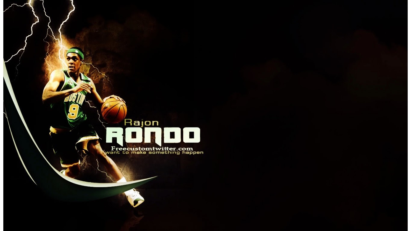 rajon rondo wallpaper,basketball player,basketball,basketball moves,font,logo