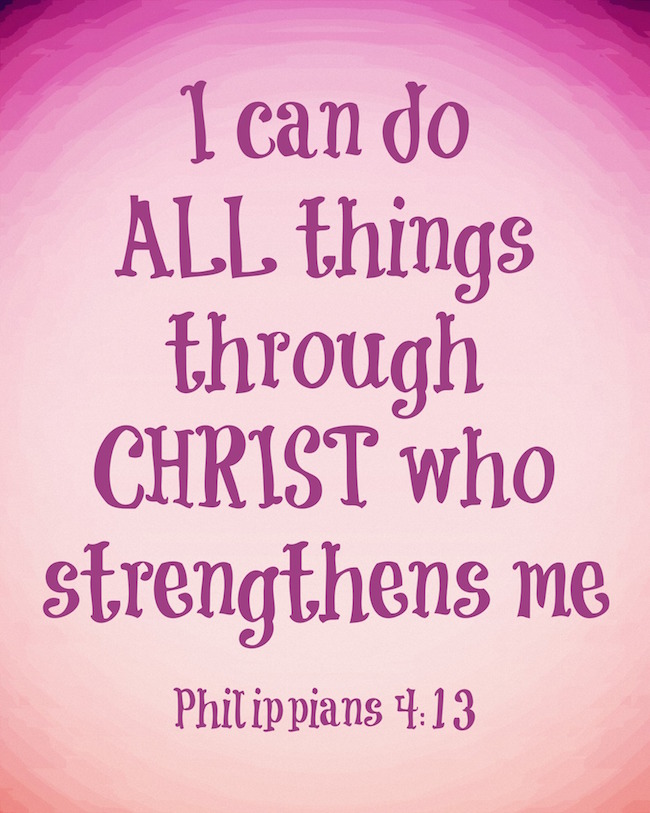 i can do all things through christ wallpaper,text,font,pink,purple,poster