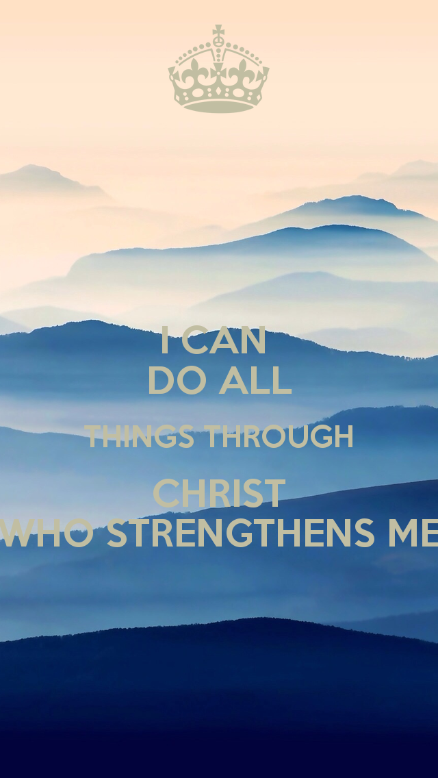 i can do all things through christ wallpaper,sky,blue,text,natural landscape,font