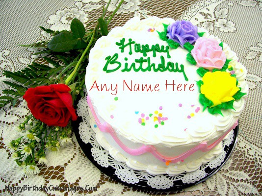 birthday cake wallpaper with name,cake,cake decorating,sugar paste,buttercream,icing