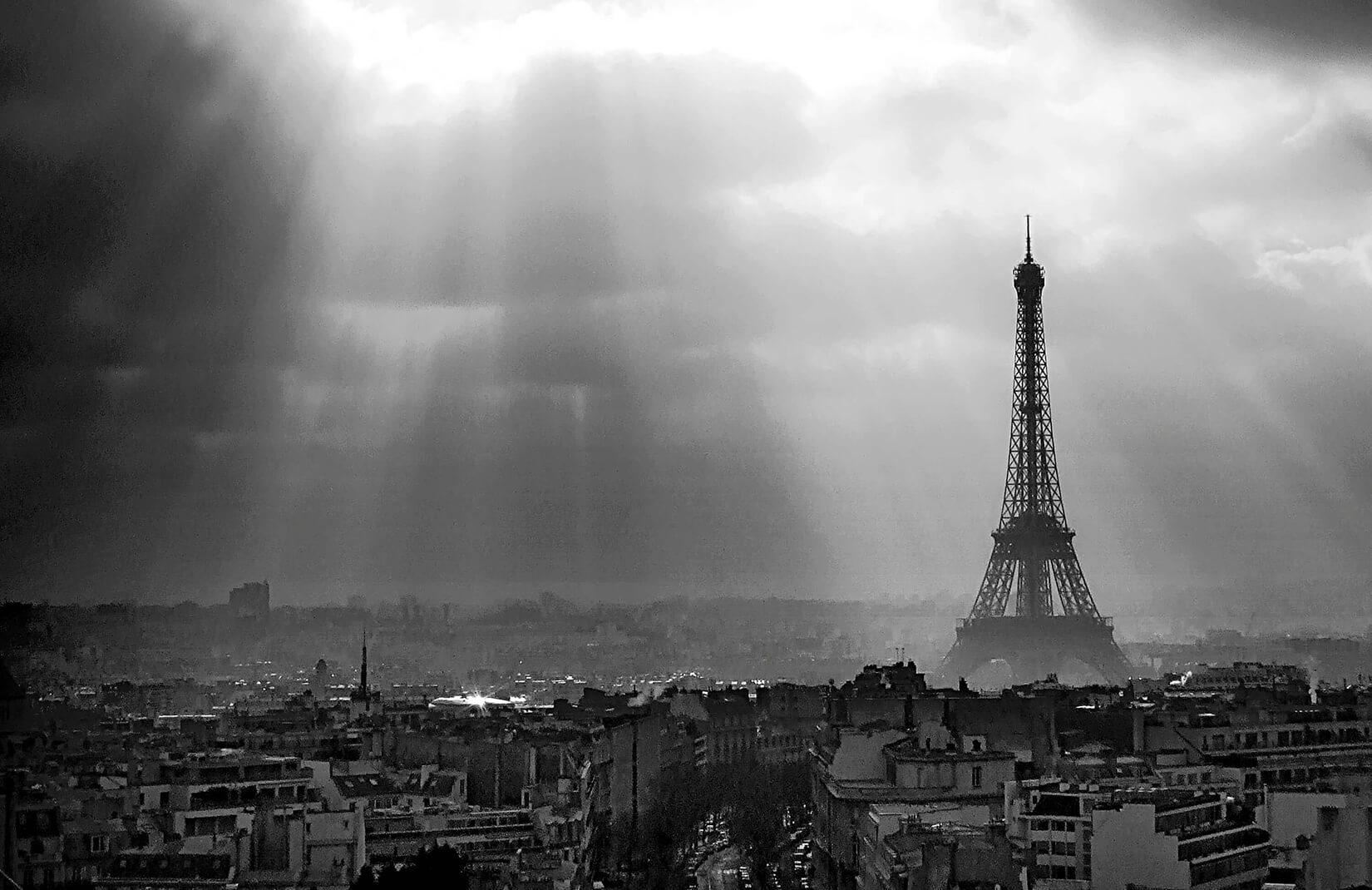 パリ壁紙黒と白,空,白い,黒,黒と白,モノクロ写真