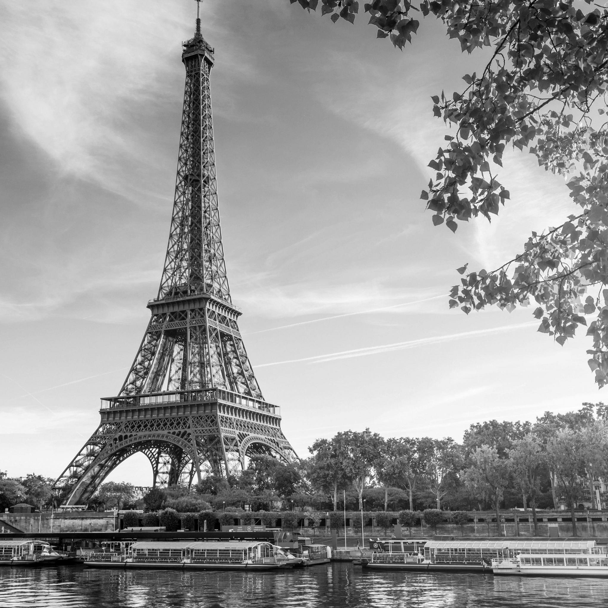 papier peint paris noir et blanc,la tour,noir et blanc,photographie monochrome,monochrome,ciel