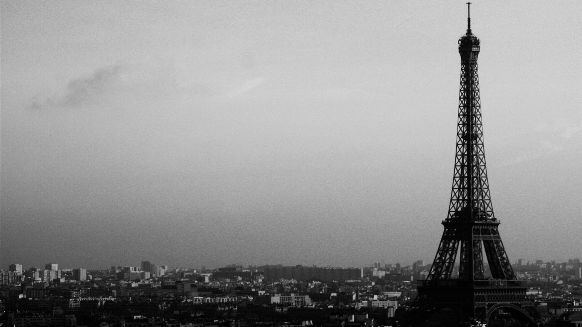 papier peint paris noir et blanc,blanc,noir,ciel,la tour,noir et blanc