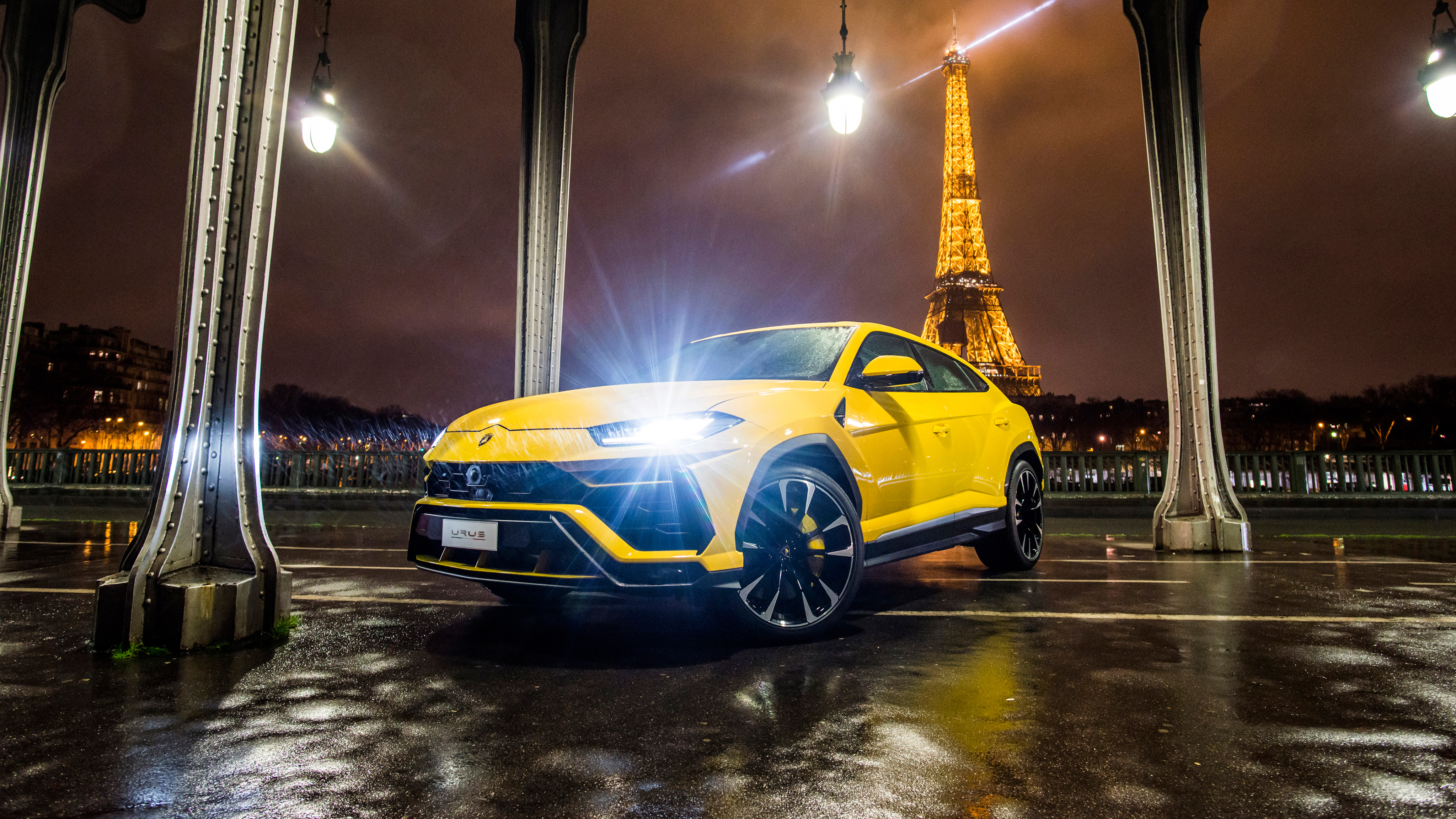 lamborghini urus wallpaper,land vehicle,vehicle,car,yellow,mid size car