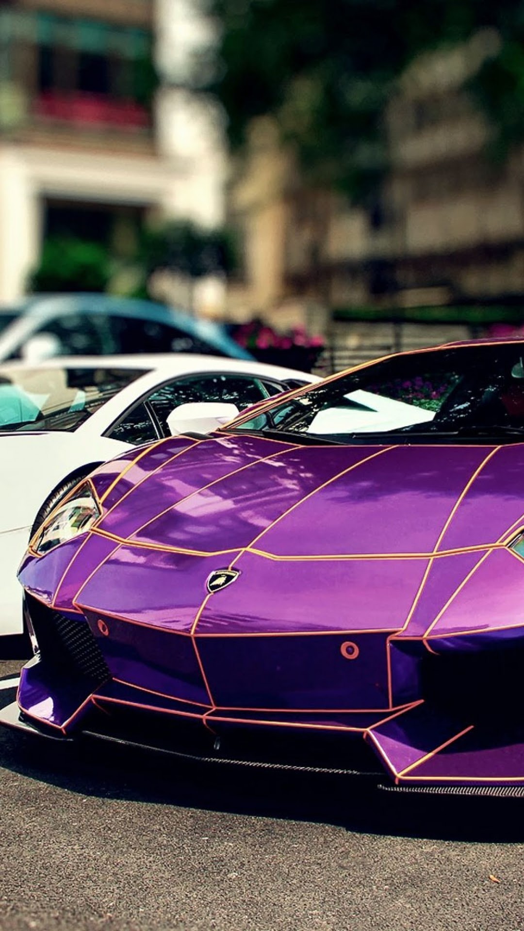紫色のランボルギーニの壁紙,陸上車両,車両,車,スーパーカー,ランボルギーニアヴェンタドール