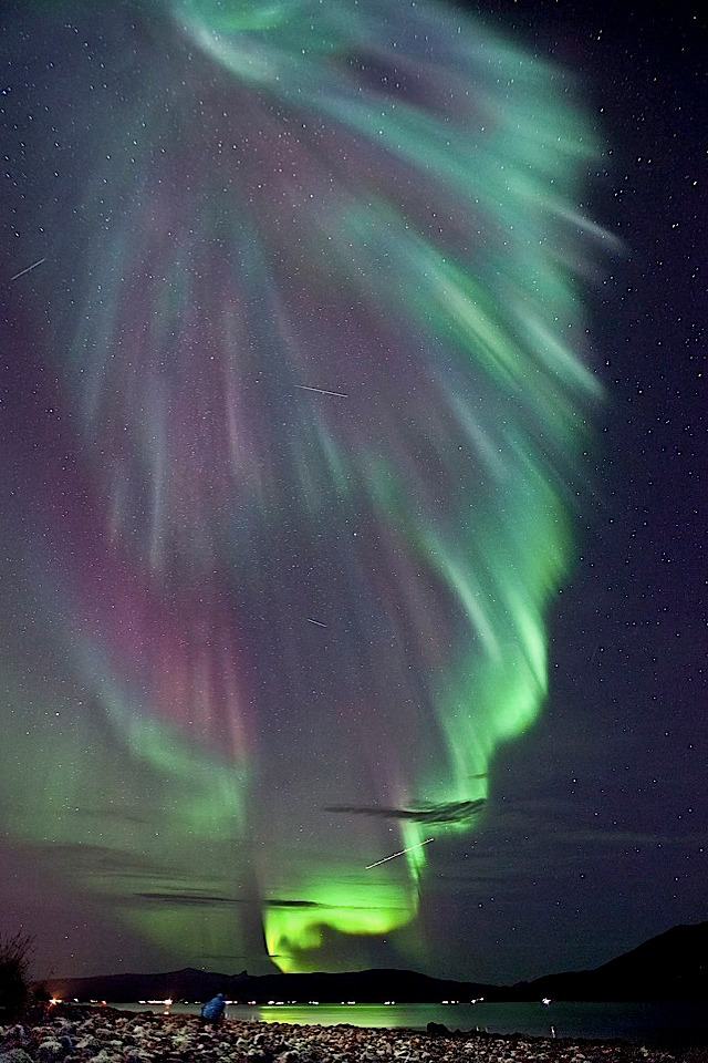 aurora boreale sfondi animati,aurora