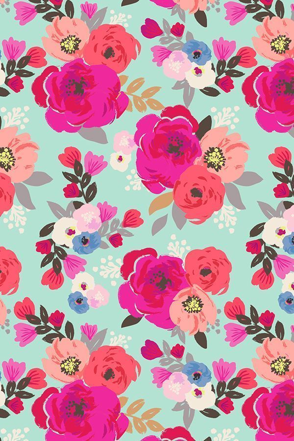 blue and pink floral wallpaper,pink,pattern,flower,magenta,floral design