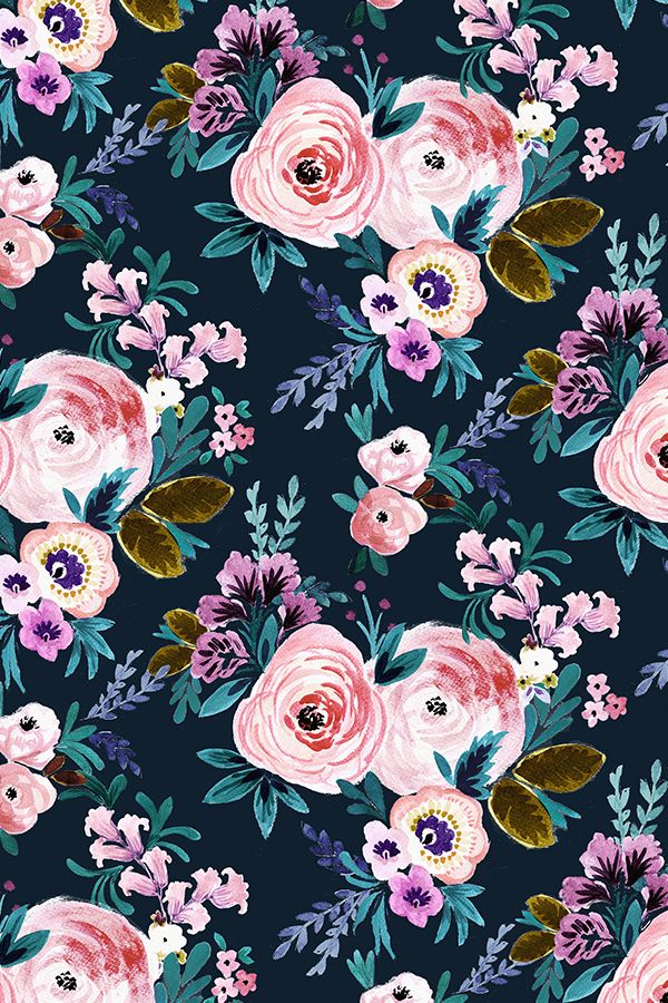 papel tapiz floral azul y rosa,rosado,modelo,diseño floral,diseño,textil