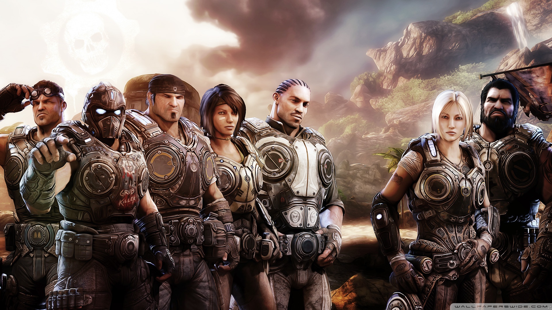 wallpapers de gears of war,action adventure game,movie,shooter game,strategy video game,pc game