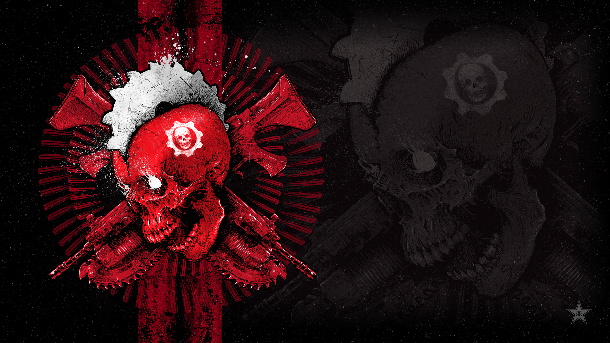 wallpapers de gears of war,red,illustration,graphics,plant,darkness