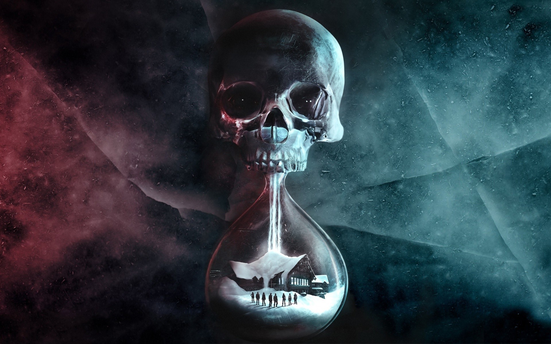 until dawn wallpaper,darkness,graphic design,cg artwork,skull,bone