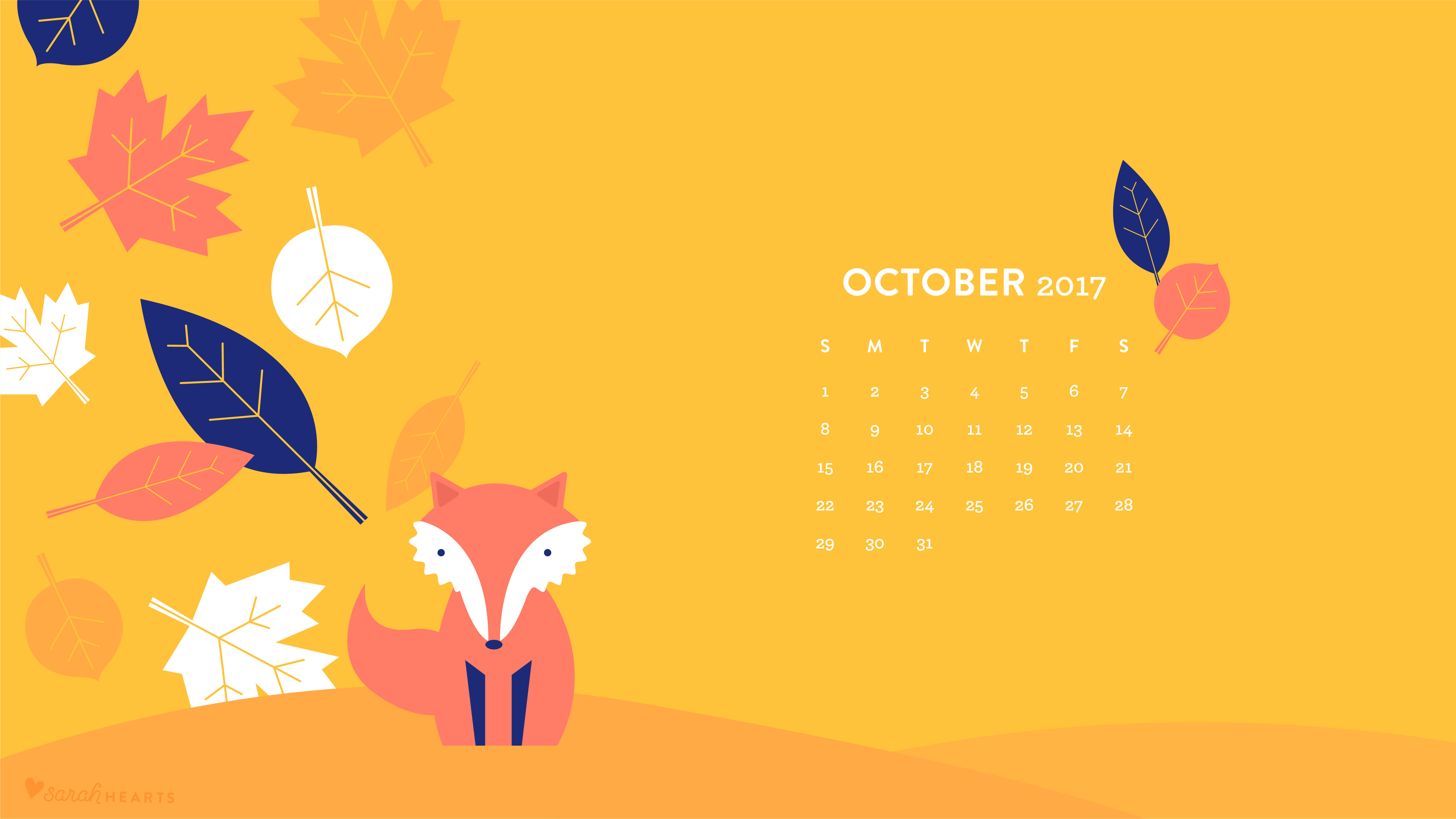 2017 calendar wallpaper,cartoon,illustration,graphic design,fox,tree