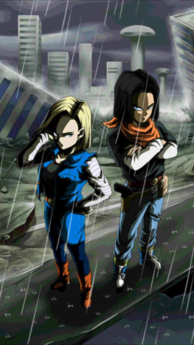 android 17 wallpaper,anime,cartoon,fictional character,animation,games