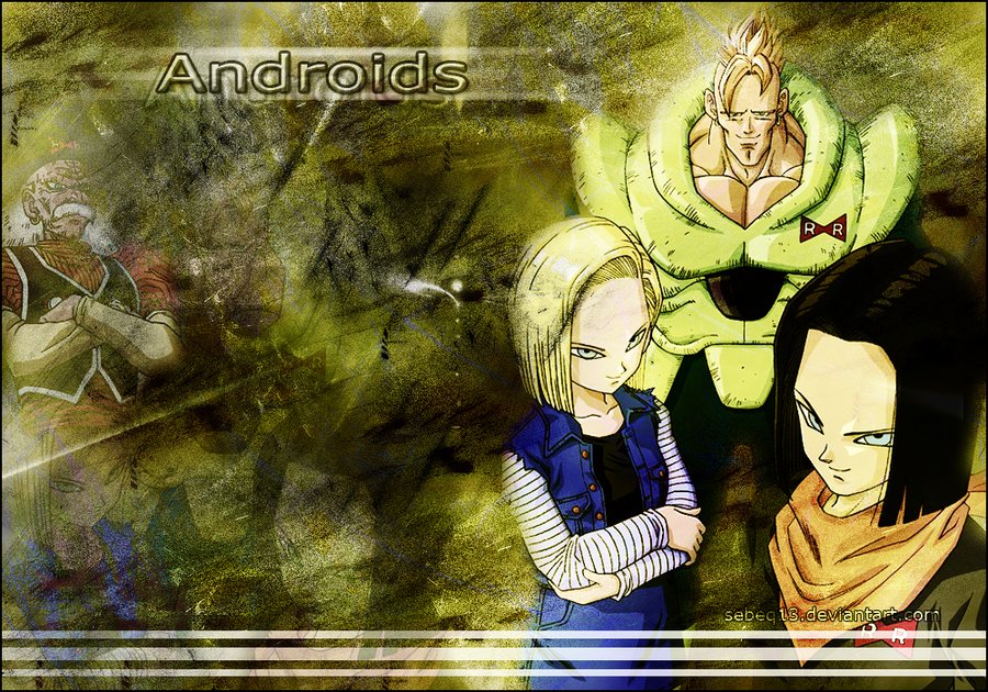 android 17 wallpaper,anime,cartoon,adventure game,fictional character,graphic design