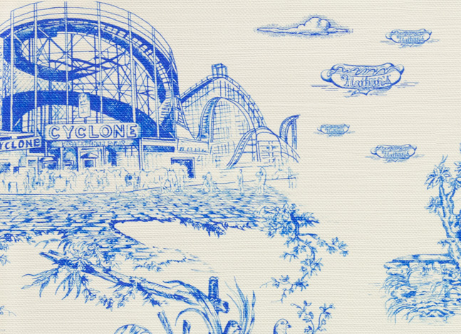 modern toile wallpaper,blue,drawing,sketch,art,illustration