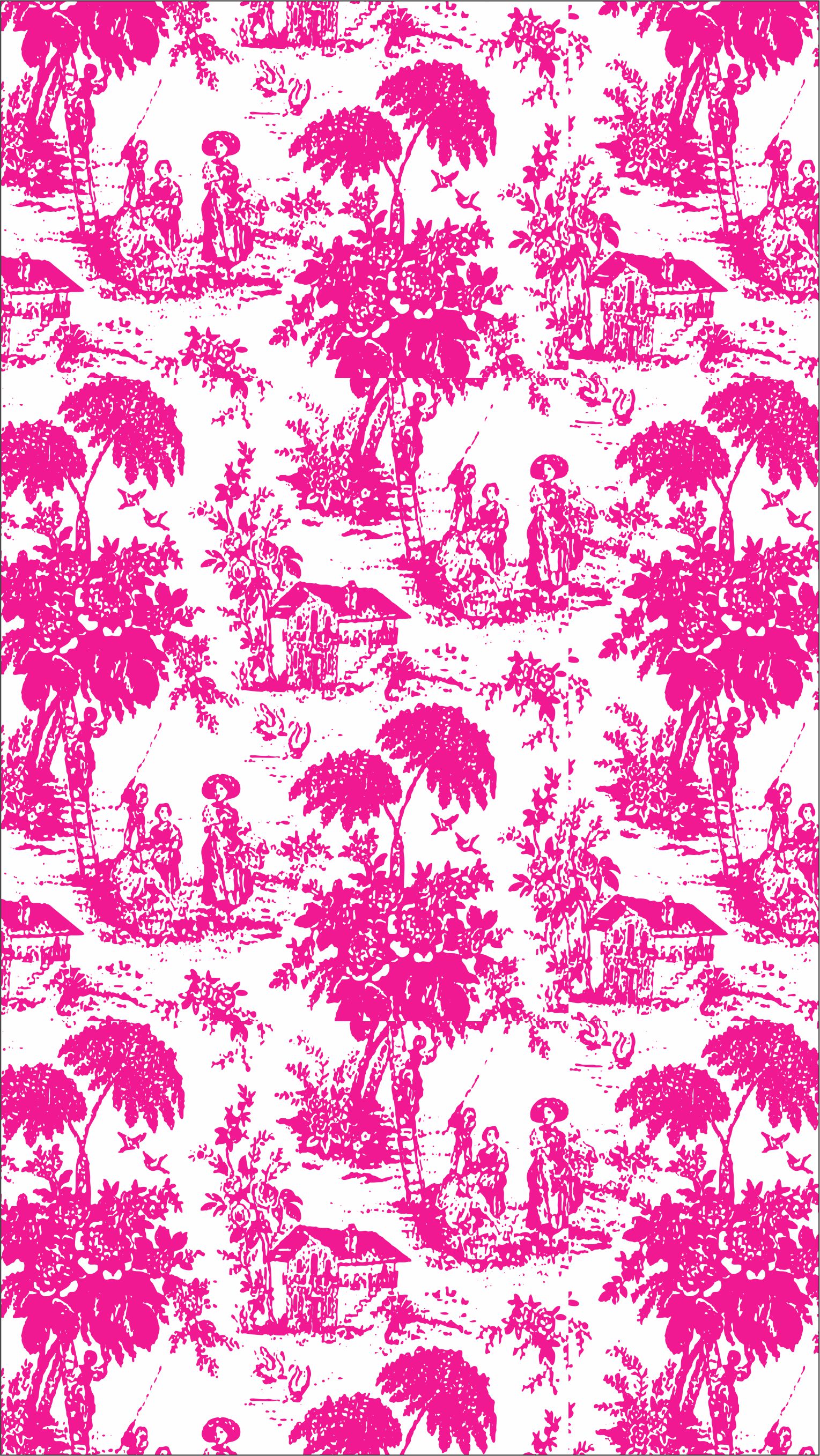 modern toile wallpaper,pink,magenta,pattern,textile,design (280182