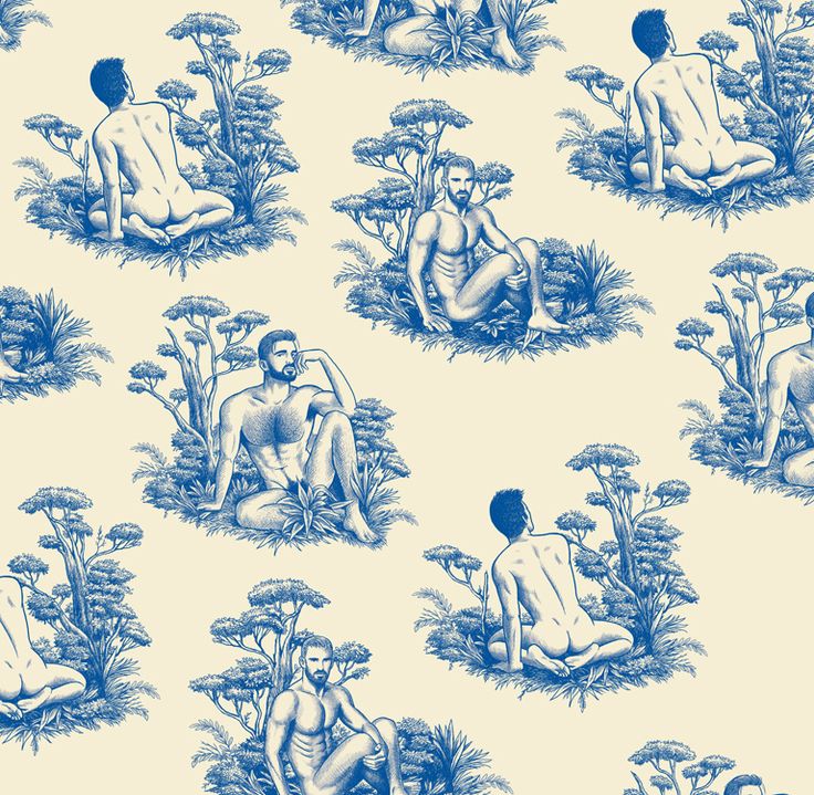 modern toile wallpaper,botany,pattern,textile,blue and white porcelain,art