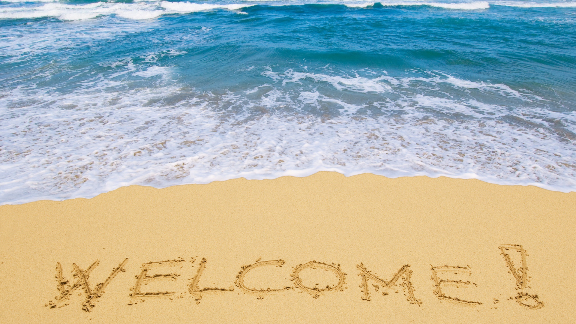 fond d'écran de bienvenue hd,le sable,plage,océan,vague,mer