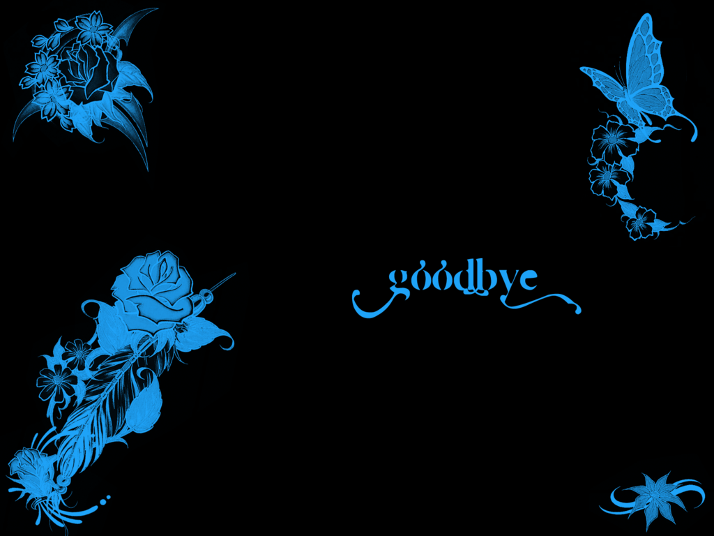 farewell wallpaper,font,graphic design,organism,illustration,fictional character