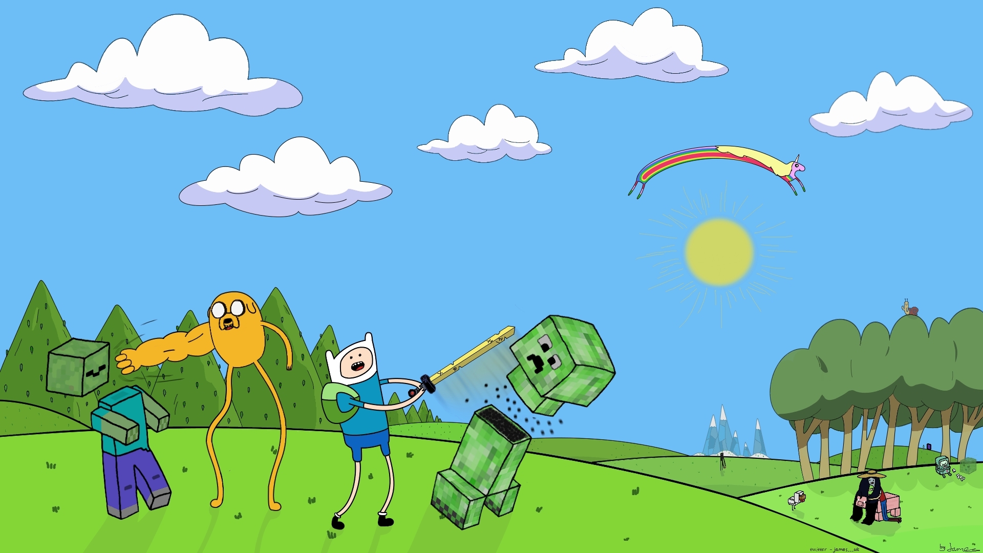 adventure time live wallpaper,cartoon,illustration,animated cartoon,water,animation