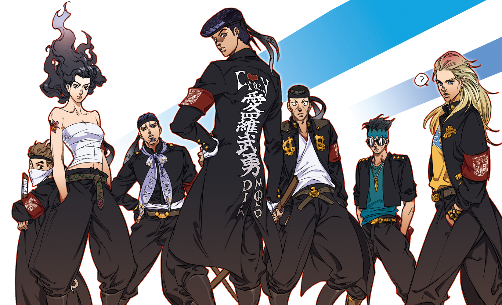 diamond is unbreakable wallpaper,hip hop dance,anime,dance,animation,black hair