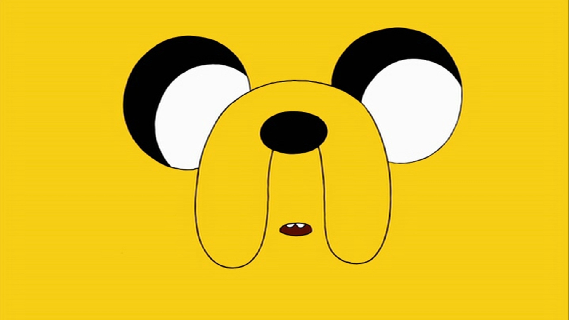 jake the dog wallpaper,yellow,cartoon,line,font,snout