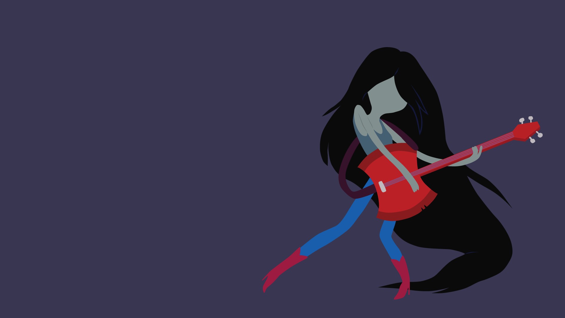 fondo de pantalla marceline,dibujos animados,animación,personaje de ficción,ilustración,guitarrista