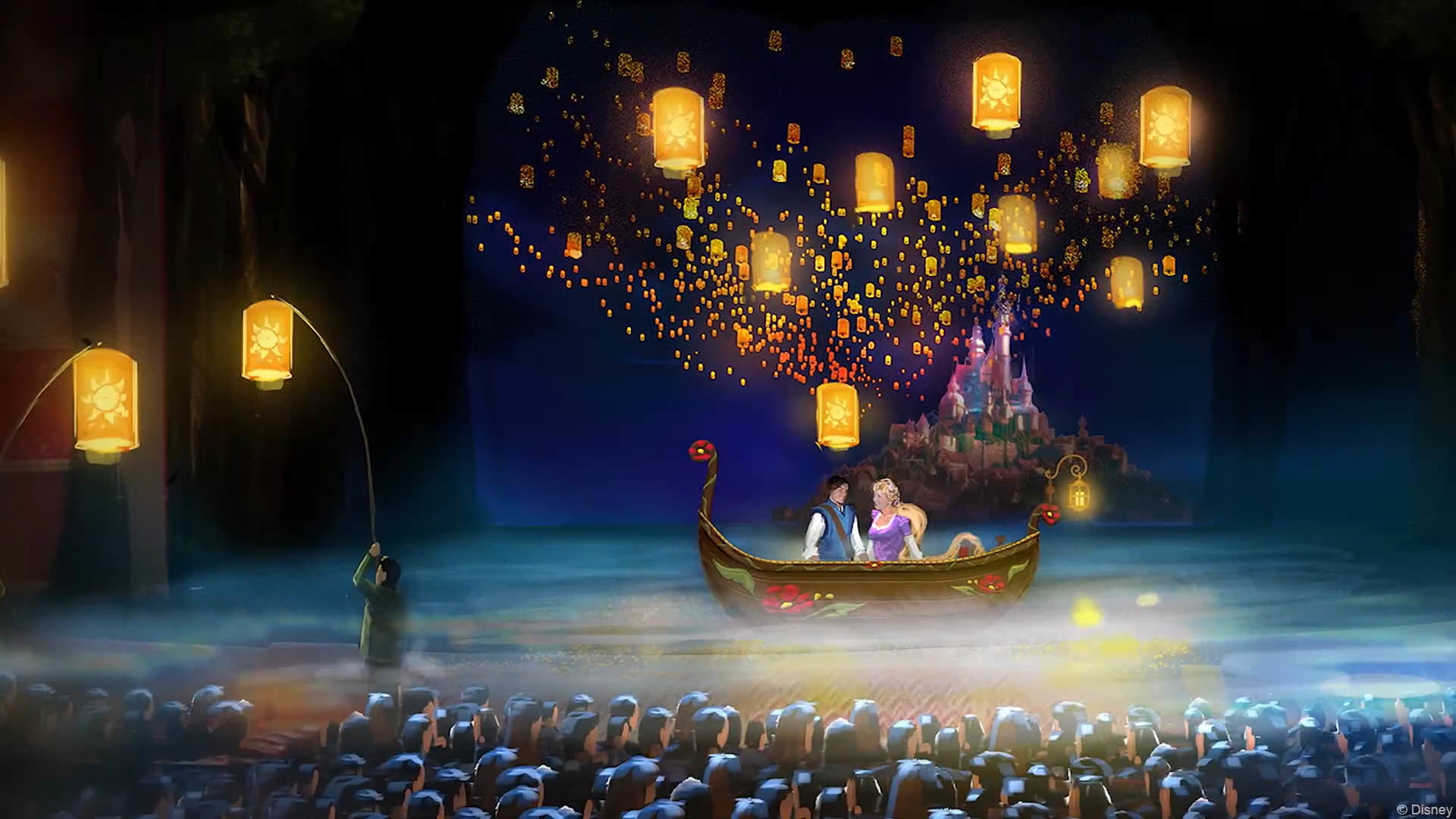 tangled lanterns wallpaper,performance,performing arts,stage,lighting,heater