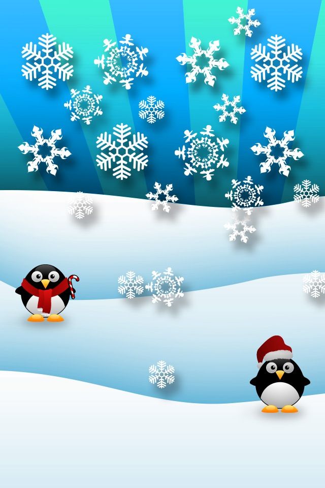 pinguin handy wallpaper,flugunfähiger vogel,pinguin,erfundener charakter,winter,illustration