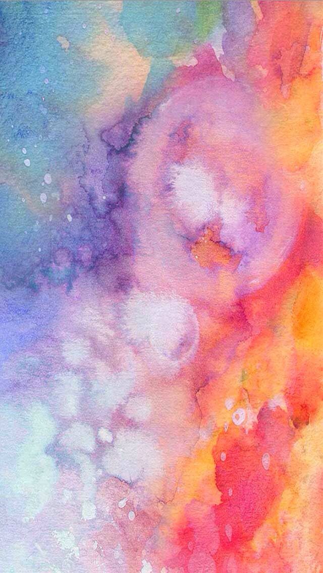 aquarell iphone wallpaper,aquarellfarbe,rosa,gemälde,himmel,kunst