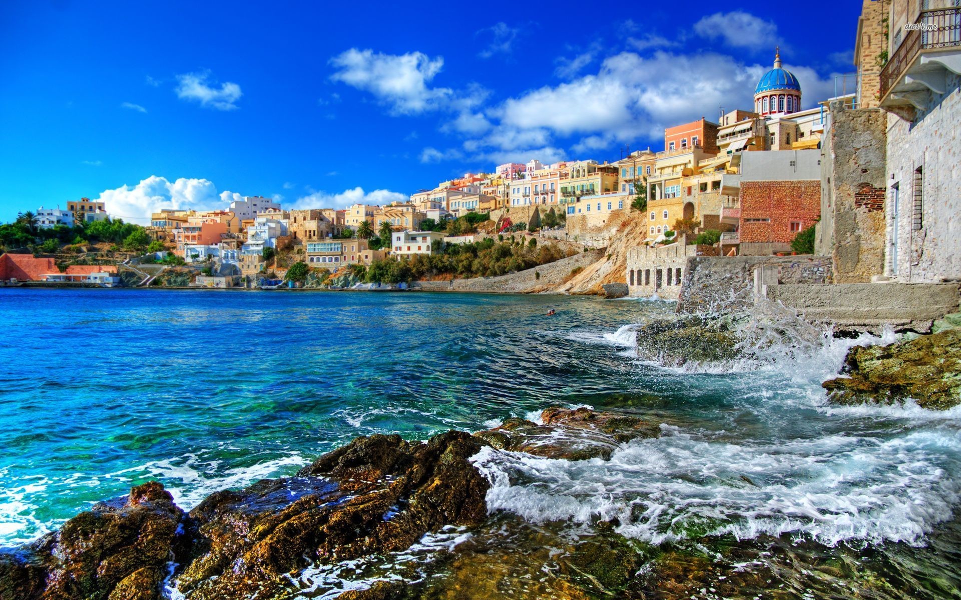 ギリシャ壁紙hd,水域,自然の風景,海岸,自然,空