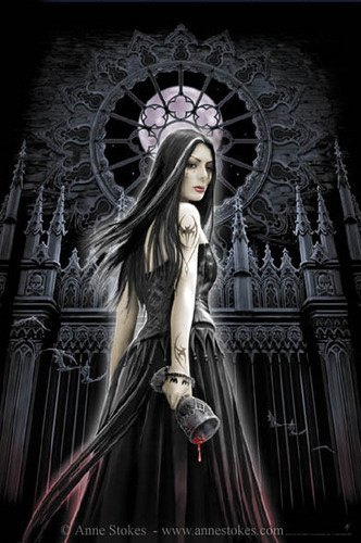 anne stokes wallpaper,cg artwork,darkness,illustration,fictional character,gothic fashion
