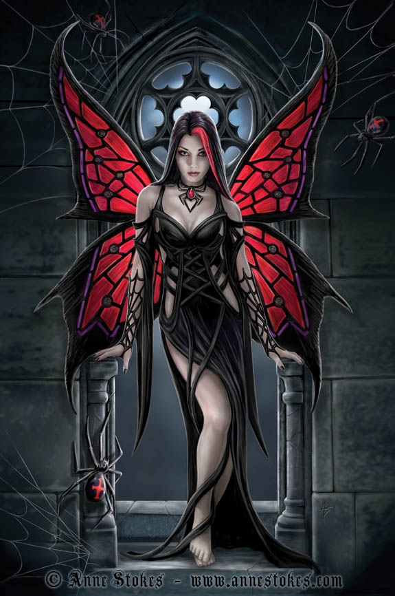 anne stokes wallpaper,fictional character,darkness,wing,mythical creature,cg artwork
