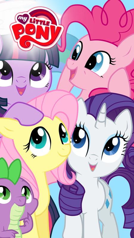 my little pony wallpaper android,cartoon,pony,horse,animated cartoon,text