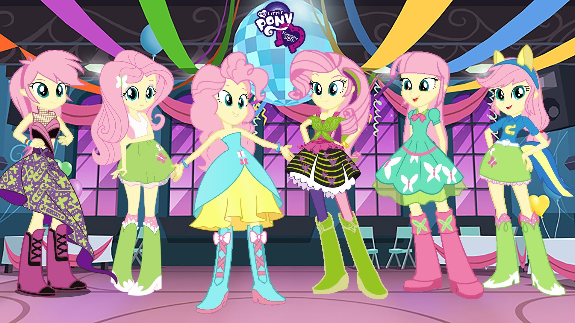 my little pony equestria girls wallpaper,cartoon,animated cartoon,animation,illustration,organism