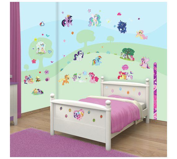 meine kleine pony tapete für schlafzimmer,produkt,möbel,zimmer,rosa,violett