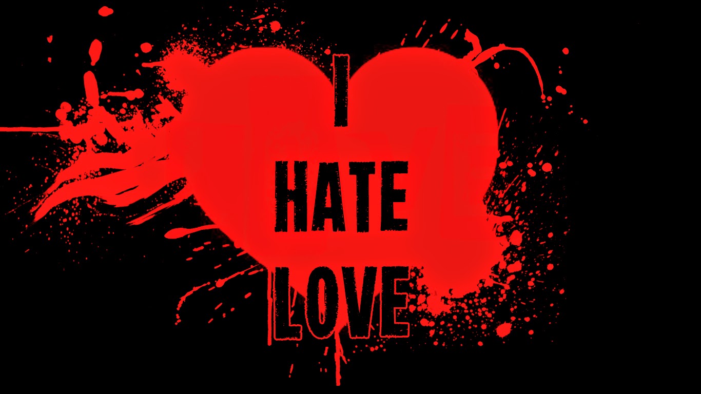 i hate you hd wallpaper,red,text,font,heart,love