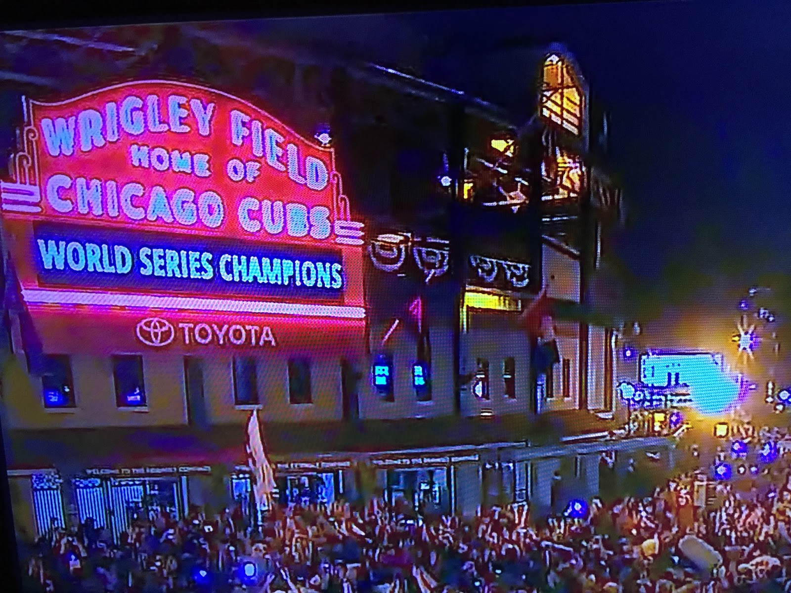 chicago cubs world series wallpaper,electronic signage,neon sign,signage,neon,display device
