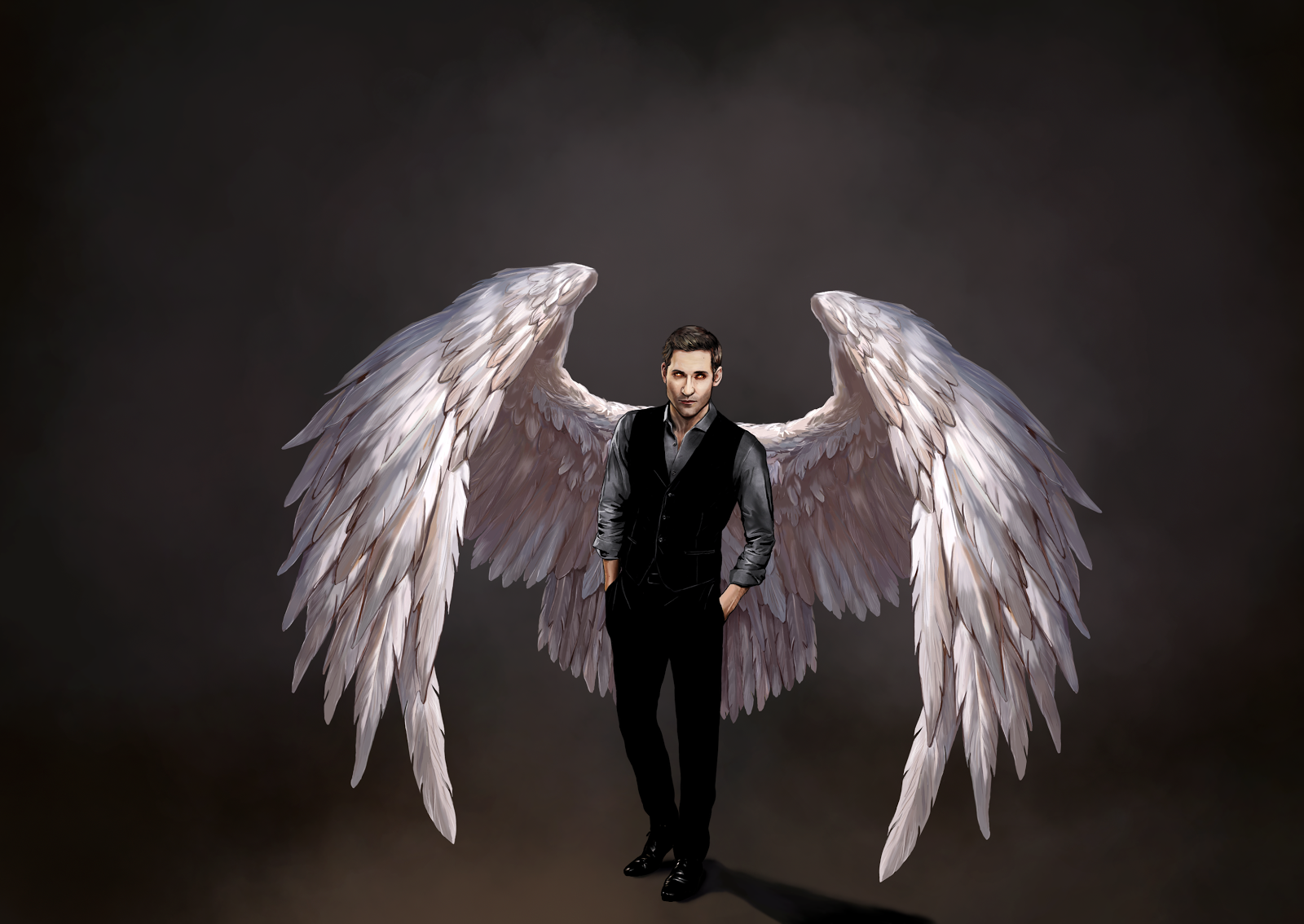 lucifer wallpaper hd,angelo,ala,creatura soprannaturale,buio,piuma