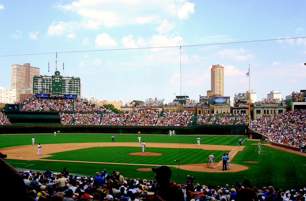 wrigley field wallpaper,sport venue,stadium,baseball park,baseball field,people