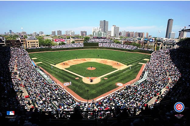 sfondo campo wrigley,stadio,parco di baseball,campo da baseball,baseball,area urbana