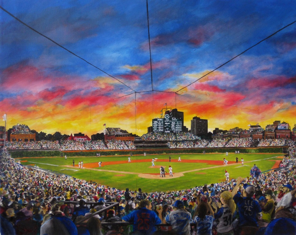 sfondo campo wrigley,stadio,cielo,fotografia,atmosfera,campo da baseball