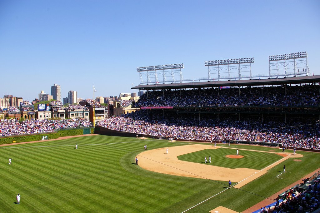 sfondo campo wrigley,stadio,gli sport,campo da baseball,erba,atmosfera