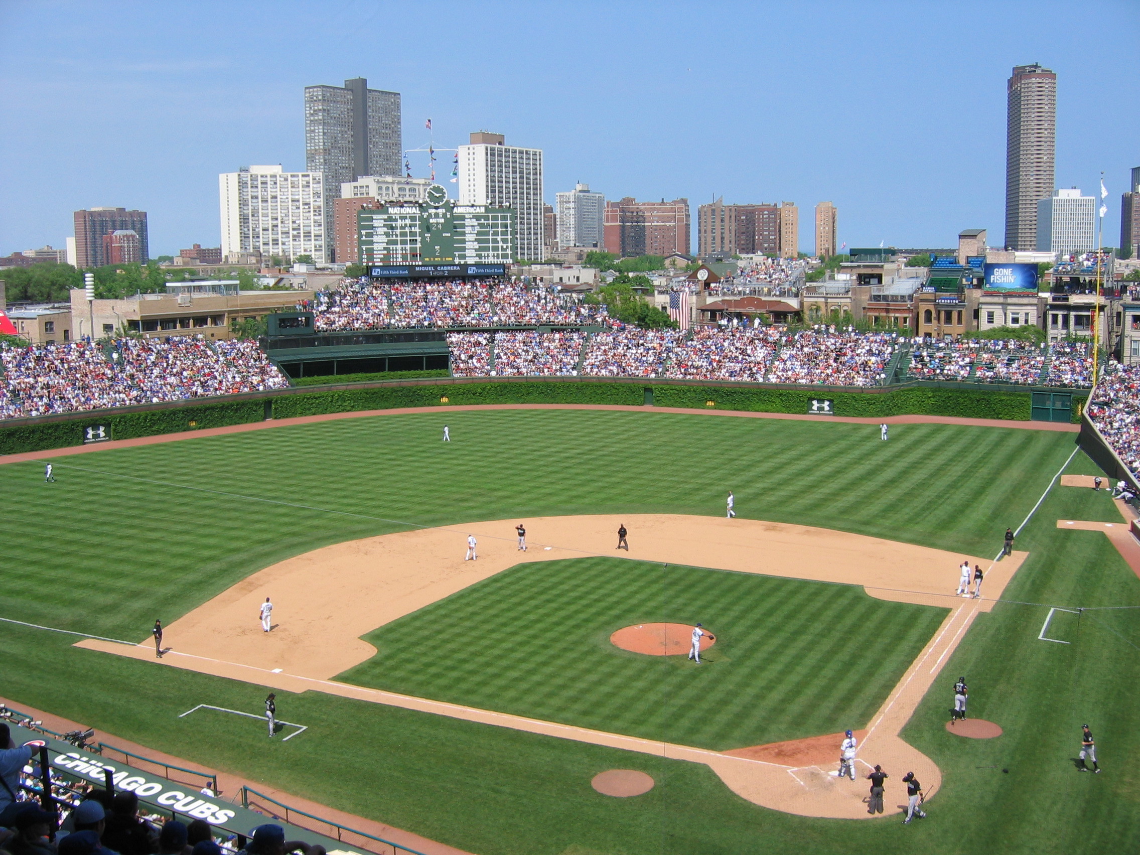 fondo de pantalla de campo wrigley,estadio,campo de béisbol,parque de beisbol,beisbol universitario,béisbol