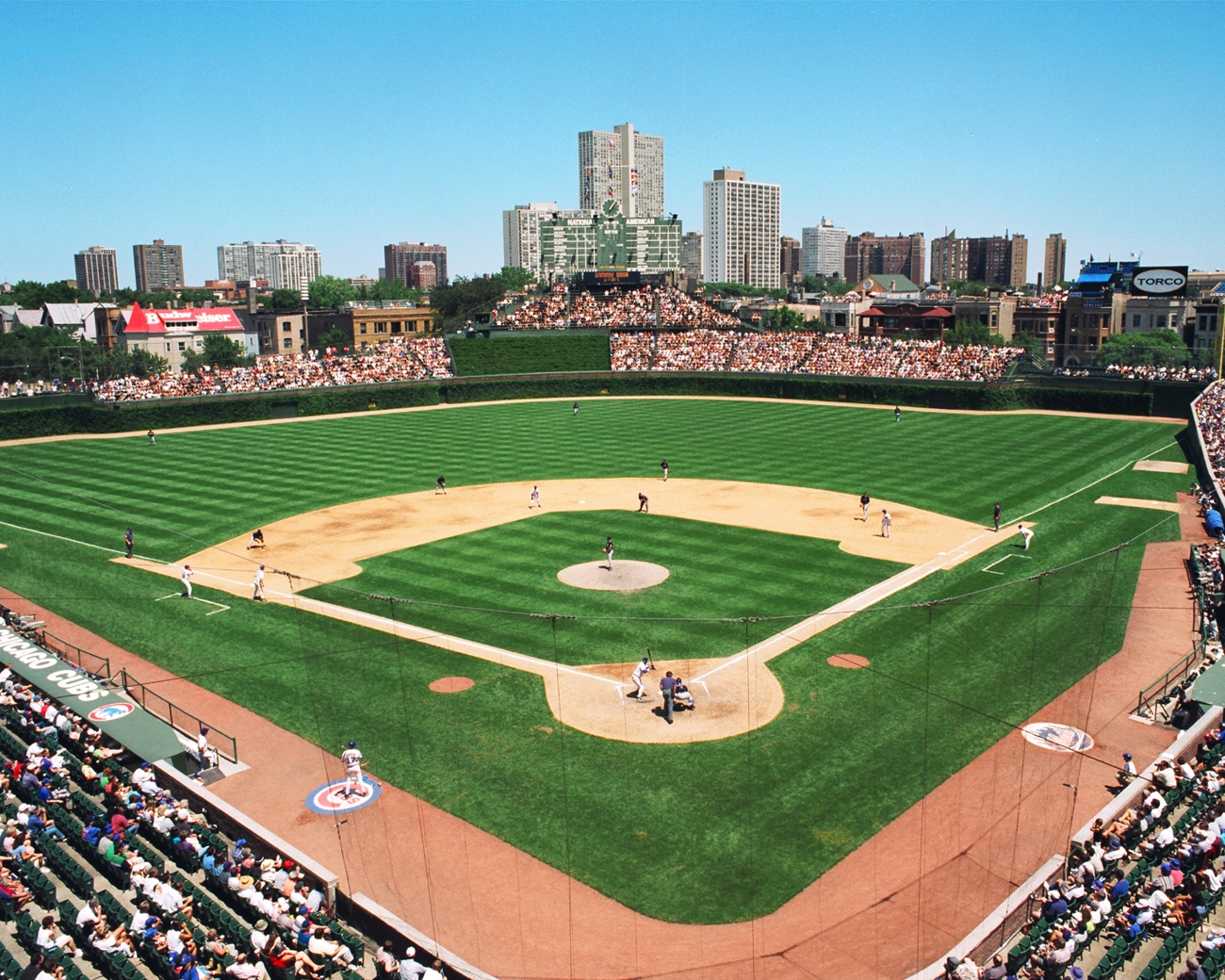 fond d'écran wrigley field,parc de baseball,stade,terrain de baseball,baseball universitaire,base ball