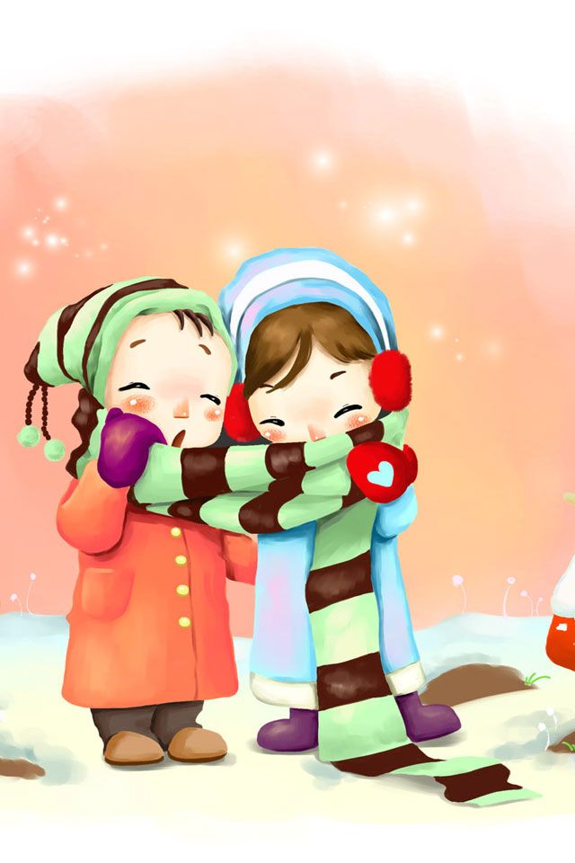 cute animated couple hd wallpapers,cartoon,illustration,animated cartoon,art,animation