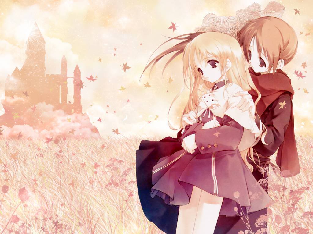 cute animated couple hd wallpapers,cartoon,anime,cg artwork,pink,long hair