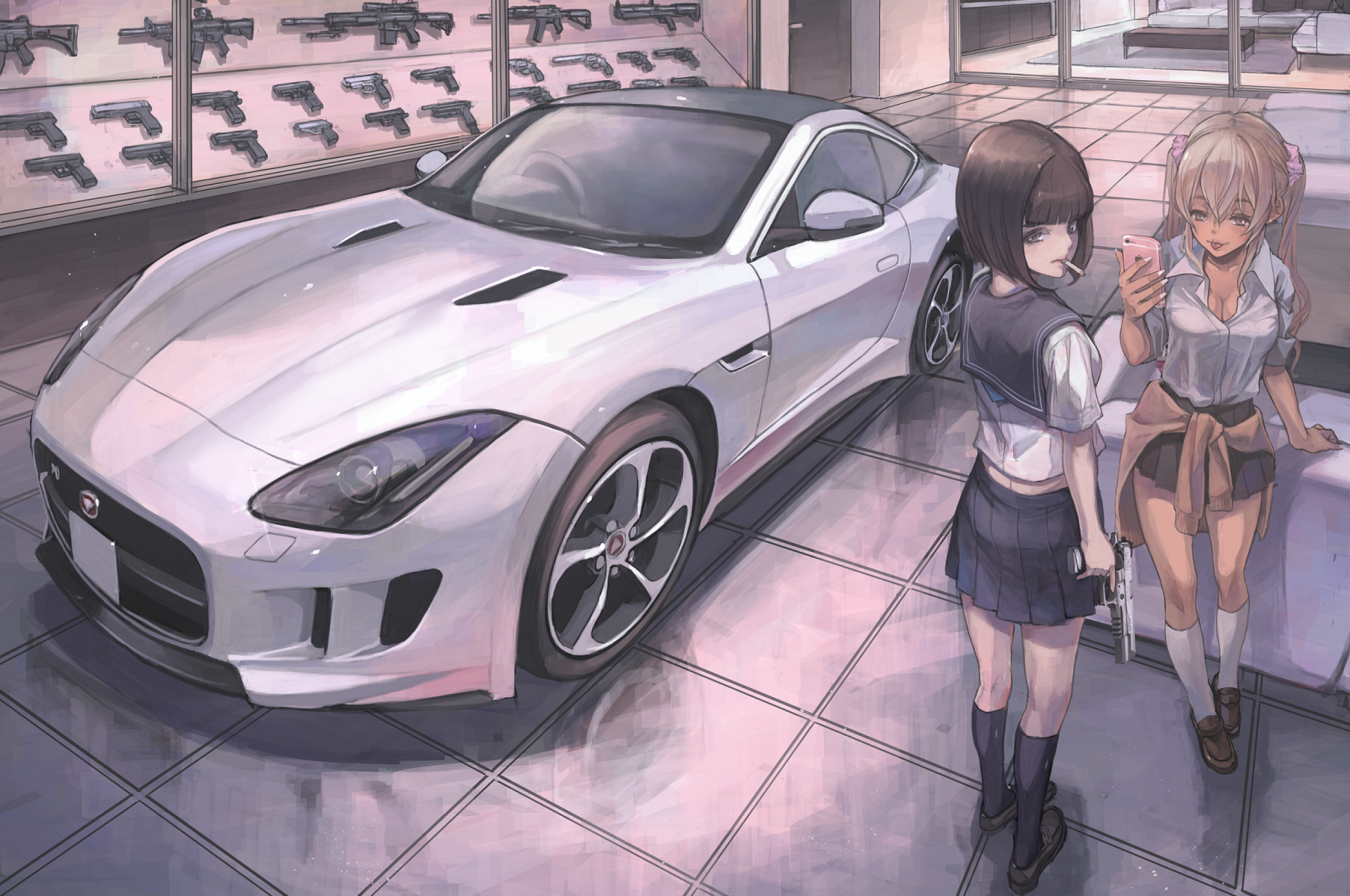 anime car wallpaper,land vehicle,automotive design,vehicle,car,sports car