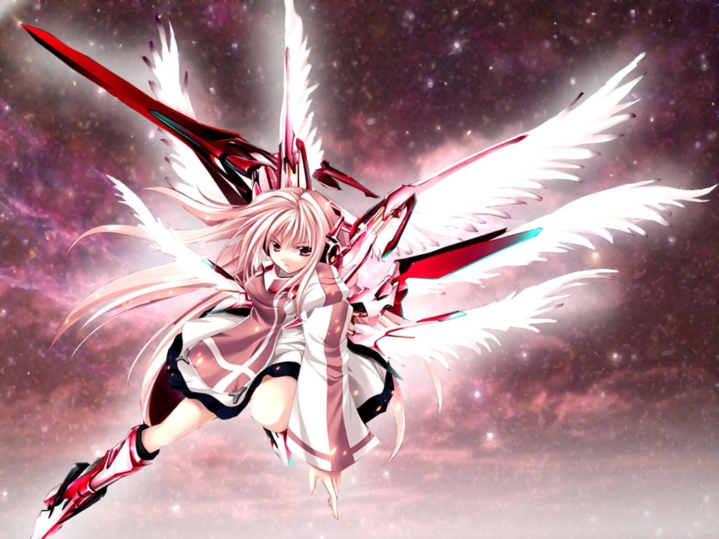 anime angel wallpaper,cg artwork,anime,fictional character,graphic design,illustration